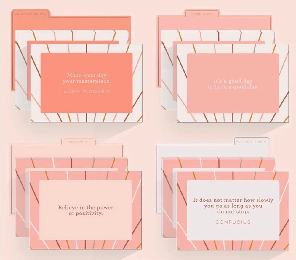 Optimism in a box - Affirmation cards